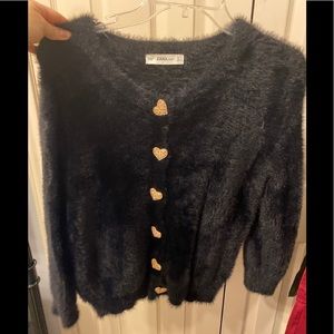Fuzzy cardigan